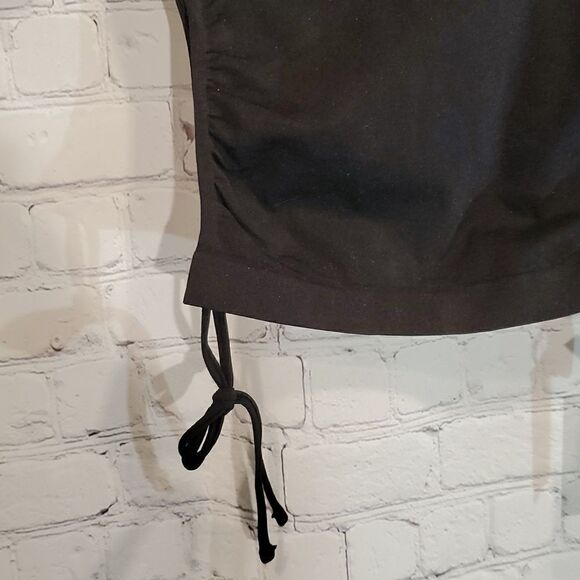 Social Revival seamless tie side black crop top size S NWT - Picture 3 of 7